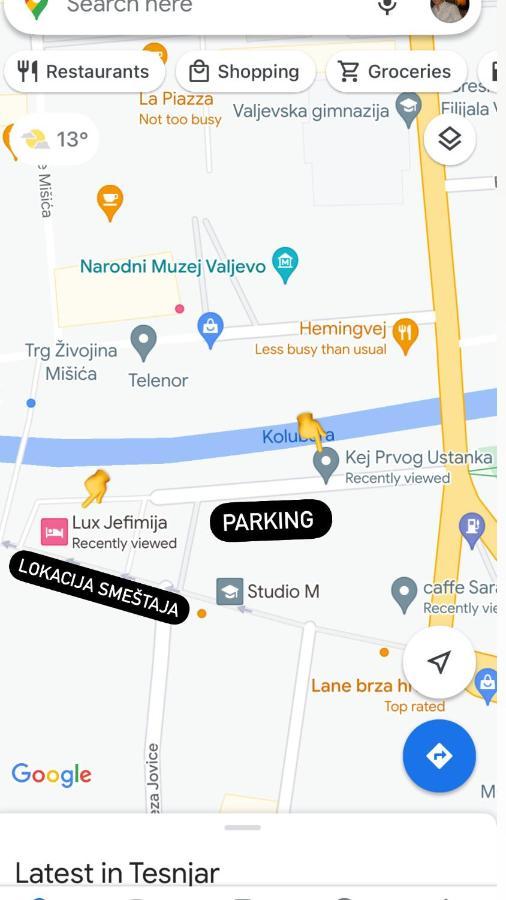 Lux Jefimija Daire Valjevo Dış mekan fotoğraf